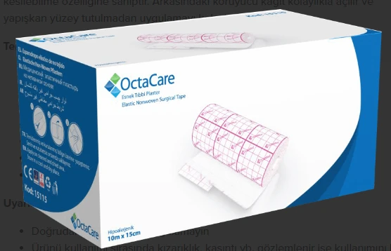 OctaCare Esnek Tıbbi Plaster (Fix) 10 m x 15 cm 1 Adet ürün görseli 1