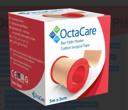 OctaCare Bez Tıbbi Plaster 5 m x 5 cm 1 Adet ürün görseli 1