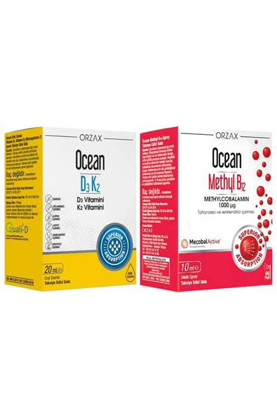 Ocean D3k2 Damla Ve Methyl B12 10 ml Sprey ürün görseli 1