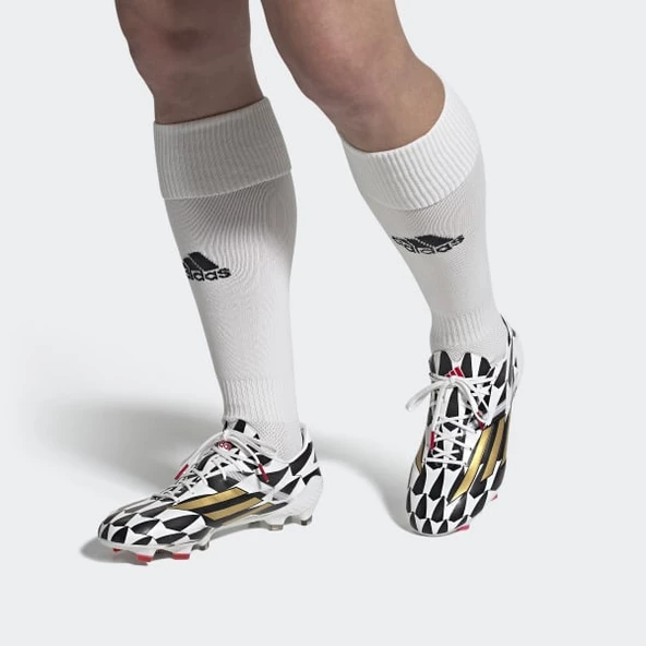 Adidas F50 Adizero IV ERKEK BEYAZ Çim Saha Kramponu GX3902 P-82 ürün görseli 1