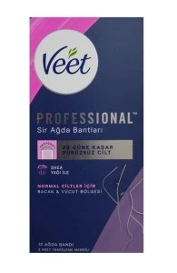 Veet Professional Ağda Bandı Normal 12'li ürün görseli 1