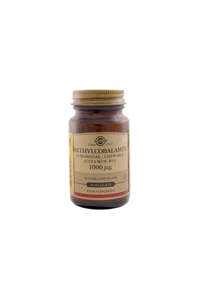 Solgar Methylcobalamin B12 1000 Mcg 30 Tablet ürün görseli 1