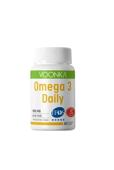 Voonka Omega 3 Daily 1000mg 60 Yumuşak Kapsül ürün görseli 1
