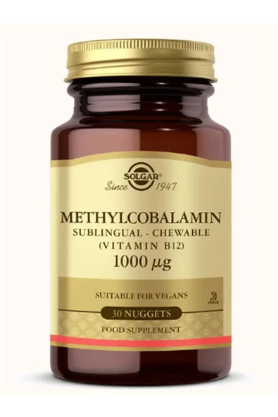 Solgar Methylcobalamın (vıt B12) 1000mcg 30 Nuggets ürün görseli 1