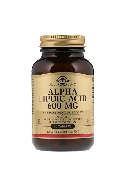 Solgar Alpha Lipoic Acid 600 Mg 50 Tb. ürün görseli 1
