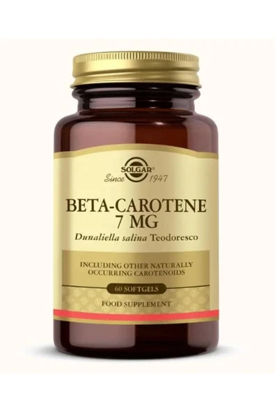 Solgar Beta Carotene 7 Mg 60 Kapsül - Resim 2