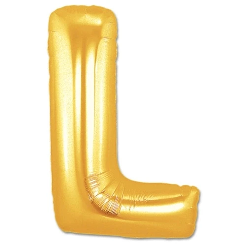 L Harf Folyo Balon Altın Renk  40 İnç ürün görseli 1