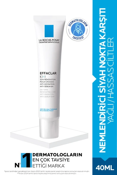 La Roche Posay Effaclar K + Siyah Nokta Görünümü Karşıtı Sebum Düzenleyici Yağlı Ciltler İçin Bakım Kremi 40 ml ürün görseli 1