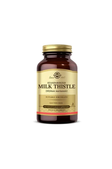 Solgar Milk Thistle 50 Kapsül Milk Thistle (Silybum marianum) Ekstresi ürün görseli 1