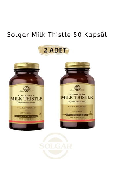 Solgar Milk Thistle 50 Kapsül 2 ADET ürün görseli 1