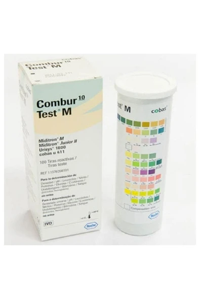 Combur 10 Test M Idrar Test Çubuğu - Stribi 100 Adet ürün görseli 1