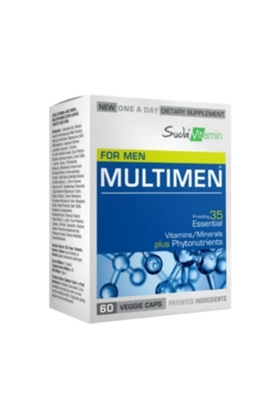 Suda Vitamin For Men Multimen 60 Kapsül ürün görseli 1