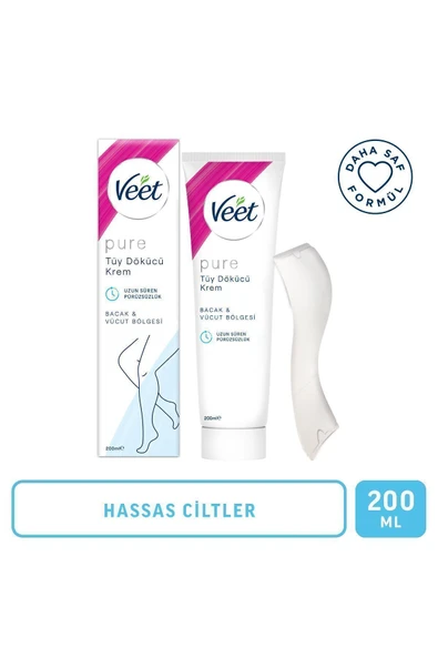 Veet Pure Tüy Dökücü Krem Hassas Ciltler İçin 200 ml ürün görseli 1