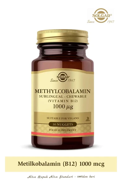 Solgar Methylcobalamin (b12) 1000 Mcg 30 Dilaltı Tablet ürün görseli 1