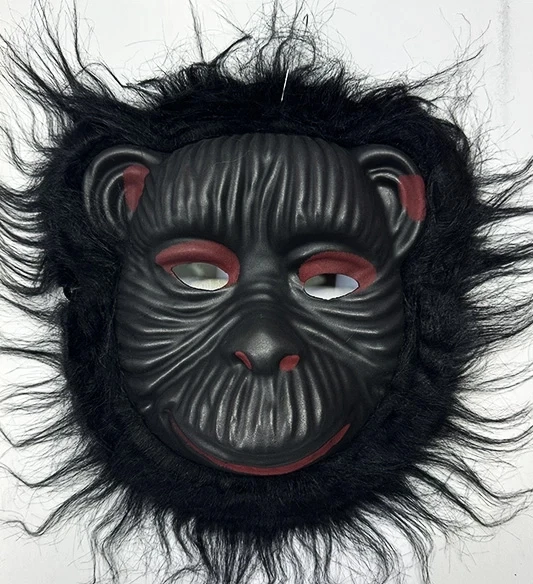 Orangutan Maskesi - Maymun Maskesi - Goril Maskesi Yetişkin Çocuk Uyumlu Siyah Renk Model 4 ürün görseli 1