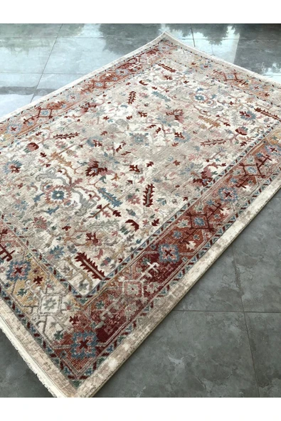 Turkrugs Modern Eskitme Desenli Antialerjik Halı | Leke Tutmaz, Toz & Tüy Dökmez, Dayanıklı ürün görseli 1