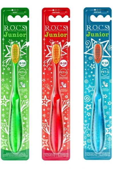 Rocs Junior 6-12 Yaş Soft Diş Fırçası ürün görseli 1