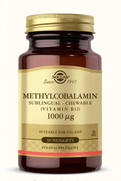 Solgar Methylcobalamin (Vitamin B12) 1000 mcg 30 Dilaltı tablet ürün görseli 1