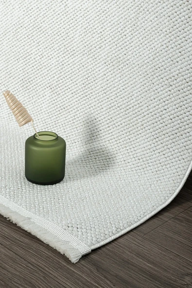 Homeax Zen Serisi Naturel Bukleli Yumuşak Hav Toz Vermez Modern Desenli Dokuma Salon Halı ürün görseli 1