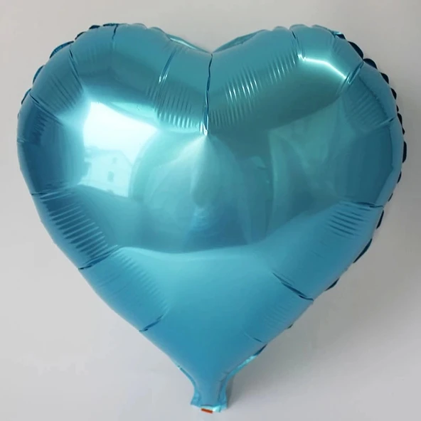 Kalp Balon Folyo Açık Mavi 45 Cm 18 İnç ürün görseli 1
