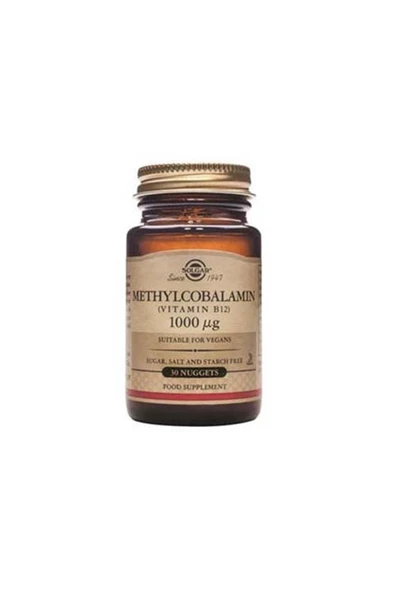 Solgar Methylcobalamin (b12) 1000 Mcg 30 Dilaltı Tableti ürün görseli 1