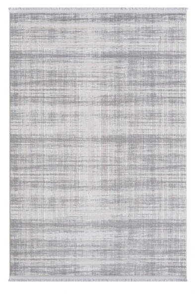 Turkrugs Zen Antrasit Yumuşak Dokulu Halı Kilim Salon Mutfak Dokuma Makine Halısı ürün görseli 1