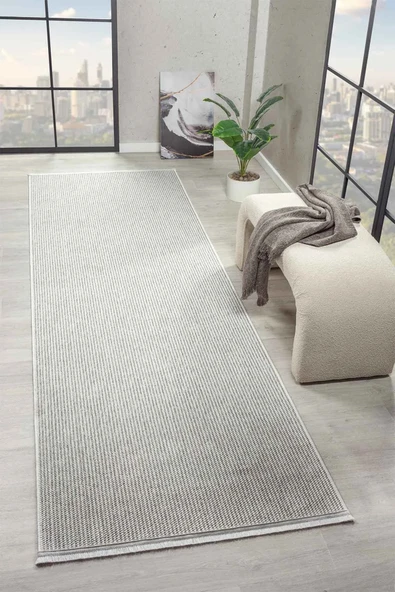 Turkrugs Zen Serisi Gri Iskandinav Tarzlı Naturel Bukleli Yumuşak Hav Toz Vermez Modern Dokuma Halı ürün görseli 1