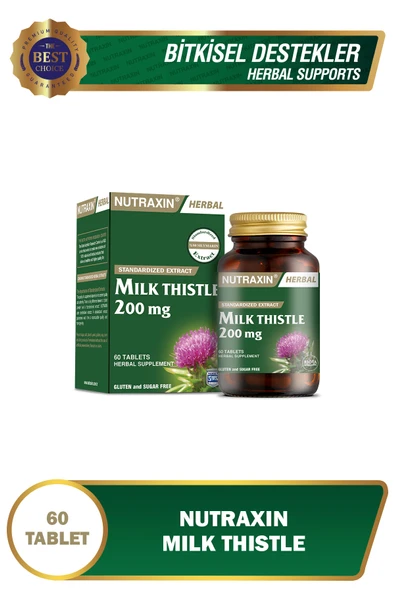 Nutraxin Milk Thistle 60 Tablet ürün görseli 1