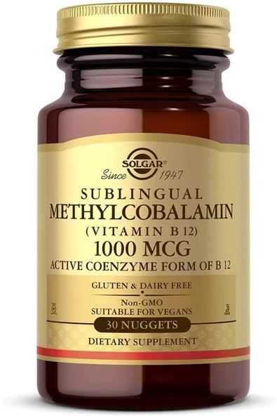 Solgar Methylcobalamin (Vit B12) 1000 mcg ürün görseli 1