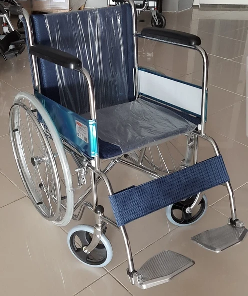 Krom Kaplama Manuel Tekerlekli Sandalye ürün görseli 1