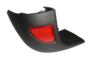 Renault Kangoo 2 Classic 2003-2012 Arka Tampon Ucu Sol Reflektörlü (Pleksan) (Oem No: 8200150633) ürün görseli 1