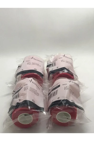 Kendinden Yapışkanlı Bandaj Kırmızı Ebat: 10cm X 4.5m 12 ADET ürün görseli 1
