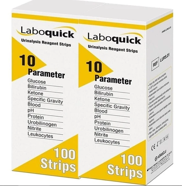 Laboquick İdrar Analiz Stribi ( 10 PARAMETRE-100 Test ) ürün görseli 1