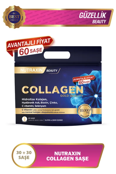 Nutraxin Collagen Gold Quality 10.000 mg 60 Saşe ürün görseli 1