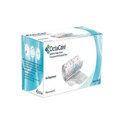 OctaCare 14110 Şeffaf PU Tıbbi Su Geçirmez Flaster 10mx10cm ürün görseli 1