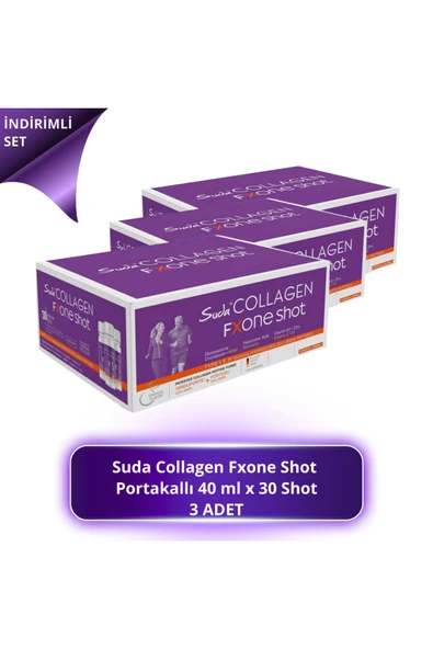 COLLAGEN Fxone Shot Orange 40 ml x 30 Shot - Portakallı 3 ADET ürün görseli 1