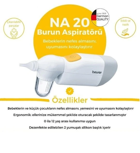 Beurer NA 20 Burun Aspiratörü ürün görseli 1