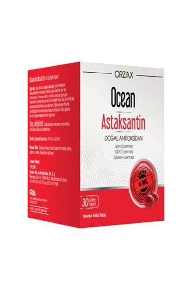 Ocean Astaksantin 30 Kapsül ürün görseli 1