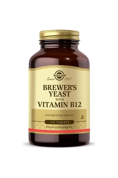Solgar Brewer's Yeast With Vitamin B12 250 Tablet ürün görseli 1