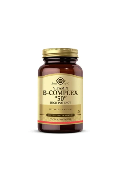 Solgar Vitamin B Complex 50 mg 100 Kapsül ürün görseli 1