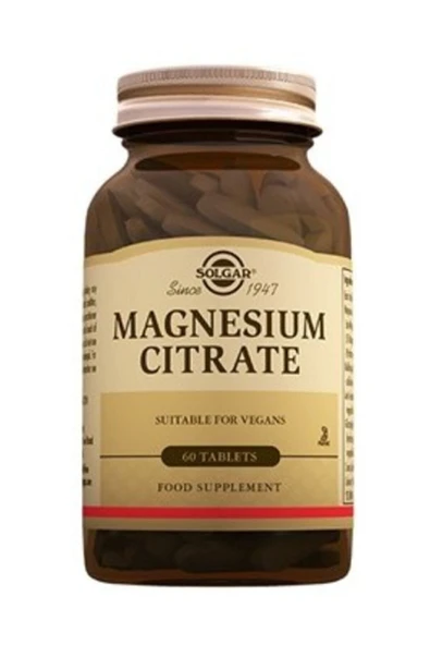Solgar Magnesium Citrate 60 Tablet ürün görseli 1