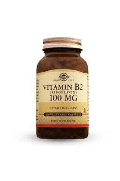 Solgar Vitamin B2 Riboflavin 100 mg 100 Kapsül ürün görseli 1