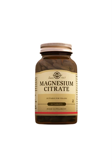 Solgar Magnesium Citrate 60 Tablet ürün görseli 1