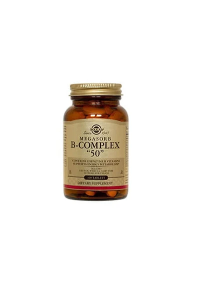 Solgar B-Komplex Vitamin 50 100 Tablet ürün görseli 1