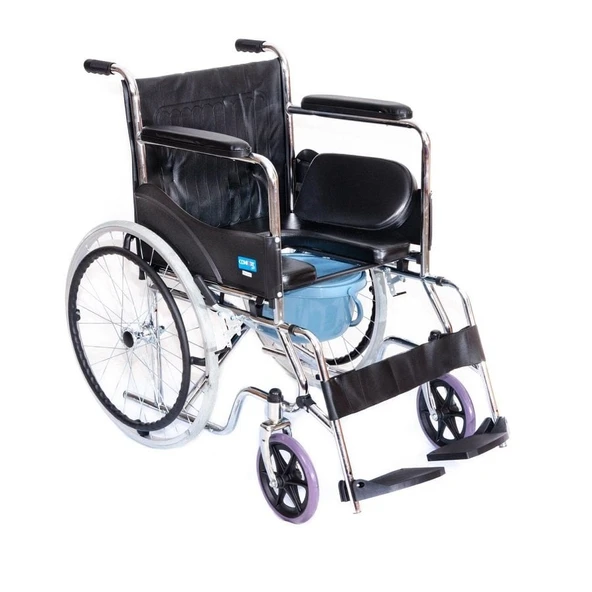 Comfort Plus Dm-680 Tuvalet Özellikli Tekerlekli Sandalye ürün görseli 1