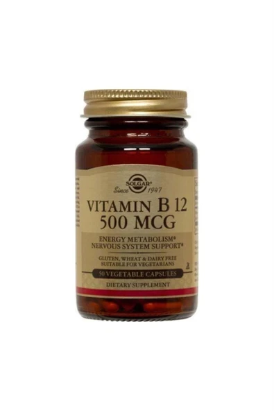 Solgar Vitamin B12 500 mcg 50 Kapsül ürün görseli 1