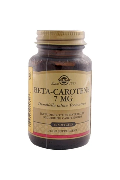 Solgar Beta Carotene 7 Mg 60 Kapsül ürün görseli 1