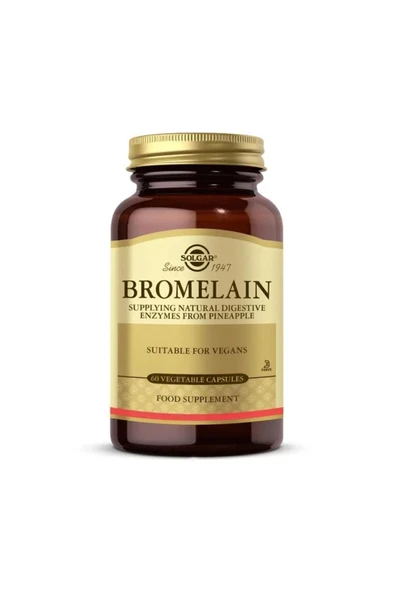 Solgar Bromelain 60 Kapsül ürün görseli 1