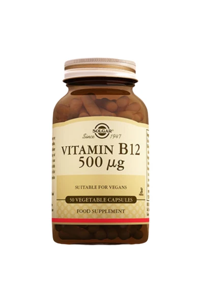 Solgar Vitamin B-12 500 Mg 50 Kapsül ürün görseli 1