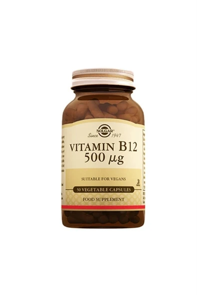 Solgar Vitamin B12 500 mcg 50 Kapsül ürün görseli 1